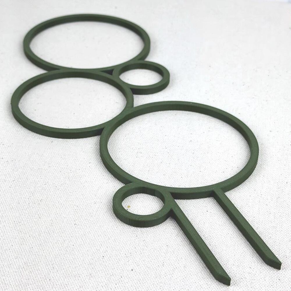 Plant Trellis,Bubble Inspired Plant Support,Geometric Circles,Indoor,11.5" tall - Picture 9 of 11